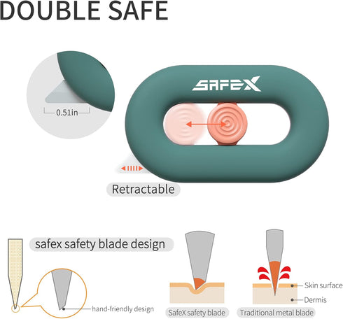 Box Cutter Retractable, Box Opener, Ceramic Box Cutter, Built-In Magnetic, Mini Box Cutter, Safety Box Cutter, Cute Box Cutter, Small Box Cutter F...