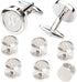 Mens Cufflinks and Studs Tuxedo Shirts Business Wedding Initials Alphabet A-Z Gift Set...