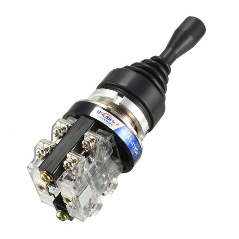 uxcell Joystick Switch Controllers 4 Position 4NO Latching Type 150V/250V/600V 30mm Panel Mount HKA1-41Y04...