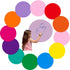 12pack 11 inch Color Dry Wipe dot Circle Removable Dry Erase Circles, whiteboard Marking Vinyl Sticker dot Wall Decal Wall Decal School Classroom ...