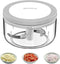 Manual Food Chopper Vegetable Chopper, ZWCEGND 550ML Garlic Mincer Hand Pull String Onion Cutter with Big Pull Ring for Veggies, Meat, Ginger, Pep...