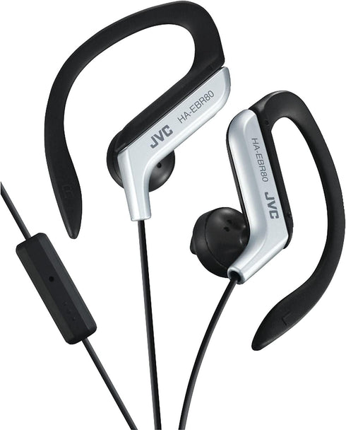 JVC HAEBR80S Sports Clip Headphones (Silver), One Size......