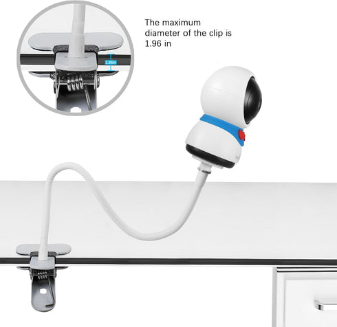 Baby Monitor Mount Holder for BOIFUN Baby 5S/ BOIFUN Baby 6T/ BOIFUN Baby 2S/ BOIFUN VB805 - Mounting Brackets (Clib Mounting)...