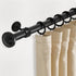 Ceiling Curtain Rod Brackets, Heavy Duty Curtain Rod Holders 1-1/4Inch Black Curtain Rod Hooks Hangers for Wall Closet Flange Rods Support, Curtai...