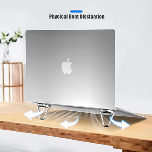 Portable Invisible Laptop Stand - 2PCS zinc Alloy Laptop Mini Stand Heat Dissipation pad, Laptop Lifter Suitable for 12-20 inch Laptop...