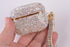 Sparkly Diamond Case for AirPods Pro 1&2 Generation with Keychain, Shockproof Protective Premium Bling Rhinestone Cover Skin Compatible with AirPo...
