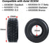 4pcs 1.0" Crawler Tires Micro Rubber Tires for SCX24 Gladiator Bronco C10 JLU Deadbolt B17 Axial 1/24 RC Crawler Car (54 mm)...