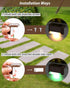 Solar Deck Lights Outdoor 8 Pack, Solar Lights Outdoor for Patio Brown Solar Step Lights LED Waterproof Lighting for Outdoor Stair, Deck,Patio,Yar...