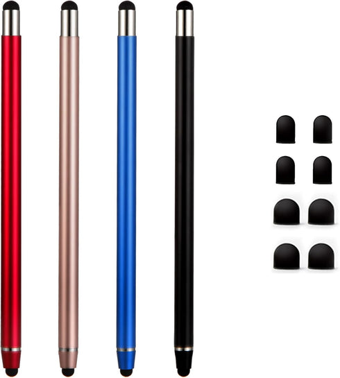 Stylus Pens for Touch Screens - Waycco High Sensitivity Capacitive Stylus 2 in 1 Touch Screen Pen with 8 Replaceable Tips for iPad iPhone Tablets ...
