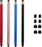 Stylus Pens for Touch Screens - Waycco High Sensitivity Capacitive Stylus 2 in 1 Touch Screen Pen with 8 Replaceable Tips for iPad iPhone Tablets ...
