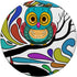 Colorful Owl Animal Nocturnal Ornithology Bird Lover Gift PopSockets Swappable PopGrip...