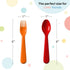 Plastic Toddler Utensils Set of 12 Kids Utensils Forks and Spoons - BPA FREE/Dishwasher Safe Toddlers Silverware Set Brightly Colored Children's S...