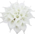 Duovlo 20pcs Calla Lily Bridal Wedding Bouquet Lataex Real Touch Artificial Flower Home Party Decor (Pure White)...