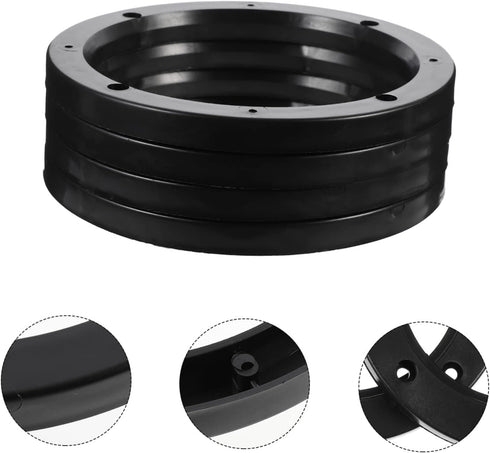 GLEAVI 2 Pairs Plastic Horn Gasket Abs Speaker Spacers Plastic Washers Auto Speaker Adapter Ring Speakers for Vehicles Speaker Spacers Doss Speake...