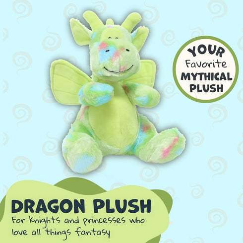 WISHPETS Plush Green 12" ConfettiSoft Dragon Soft Stuffed Animal...
