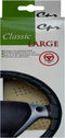 DIY Classic Grip Synthetic Leather Old School Wrap Steering Wheel Cover (Large (16" ND), Beige)...