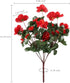 GTIDEA 4pcs Silk Flower Artificial Azalea Fake Faux Primroses Bouquet Arrangements DIY Home Garden Table Patio Wedding Party Christmas Decoration ...