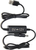 5V to 12V Step Up DC Converter,5V USB to 12V DC Step Up Cable - 5FT 1.2A Boost Voltage Transformer Power DC 5.5 * 2.1MM Converter,Compatible with ...