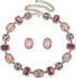 Colorful Crystal Beads Choker Chunky Necklace for Women Girls Sparkle Jewelry Prom Wedding Special Events...