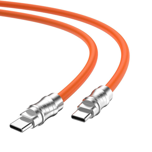 USB C to USB C Silicone Cable 6.6FT, Ultra Flexible & Soft USB Type C 100W Fast Charging Cable, Geek Industrial PD Data Transfer Cable for Phones,...