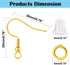 2 Colors Earring Hooks,300 PCS Earring Making Kit, Hypoallergenic Earring Hooks for Jewelry Making?White+Gold?...