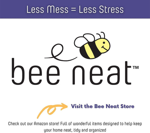 Bee Neat Closet Organization with Acrylic Clear Shelf Dividers - Closet Shelf Organizer for Clothes, Towels, Sweaters, Purses, and Books - Shelf S...