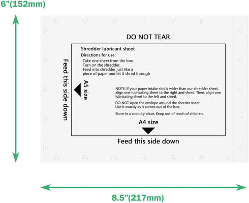 Paper Shredder Sharpening & Lubricant Sheets & Shredder Cleaning Sheets (12 Pack)...