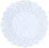 Premium disposable Rectangular paper doilies 250sheets -Non-Dust, Clean Cut, Simple design - Lace Doily : Party/Wedding- Table ware (ROUND - 4.5",...