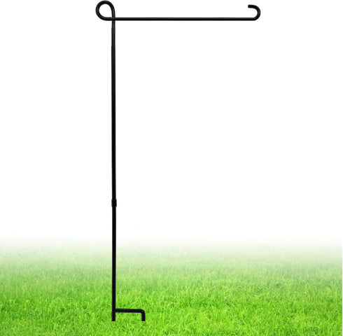 Garden Flag Stand, Thickened Pole Sturdy Straight Premium Metal Yard Flag Holder Weather-Proof Flagpole Seasonal Garden Flag, Christmas Garden Fla...
