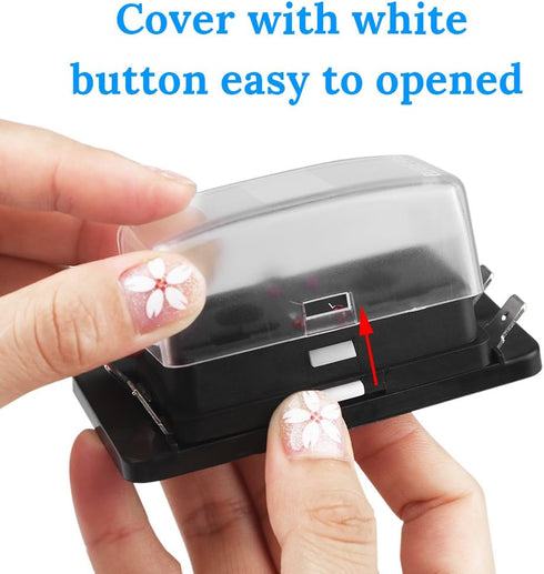 WATERWICH 4-Way Blade Fuse Box Standard Circuit Fuse Holder Box Block DC 12-32V with Waterproof Protection Cover for Car Boat Marine Trike Auto Ca...