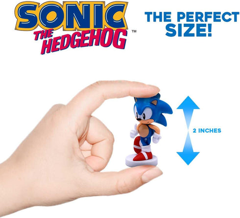 Sonic The Hedgehog Mini Buildable Action Figure Mystery Box - Blind Bags with Sonic Figure, Tails, Knuckles, and Amy Rose Mini Figures - Sonic The...