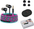 URIZONS Colorful Fun in-Ear wired Earbuds Headphones - with Microphone for iPhone MP3 Laptop Tablets Fabric Braided Headset for Students(7#)...