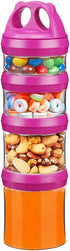 BeneLabel Stackable Food Storage Containers for Formula Travel Container for Storing Milk, Protein Powder, Snacks, Travel Items, BPA Free(Red, 31o...