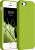 kwmobile Case Compatible with Apple iPhone SE (1.Gen 2016) / iPhone 5 / iPhone 5S Case - TPU Silicone Phone Cover with Soft Finish - Green Pepperc...
