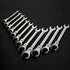 Ratcheting Wrench Open Flex-Head Open End Double Opening Ratchet Combination Wrench Hand Tool Flare Nut Wrench Silver 10mm...