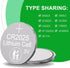 CR2025 3V Lithium Battery 100 Pack, Button Battery CR2025 Battery for Car Remote Key...