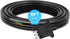 4 Way Trailer End Connector Wire 10 Feet Jacketed Cable, Heavy Duty 18AWG 4 Pin Trailer Light Plug Color-Coded Pure Copper, Trailer-Side Male End ...