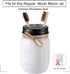 Mason Jar Bathroom Accessories Lids Set(4pcs) - Jars Not Included - Soap Dispenser,Toothbrush Holder, Apothecary Jars Lids for Regular Mouth Mason...