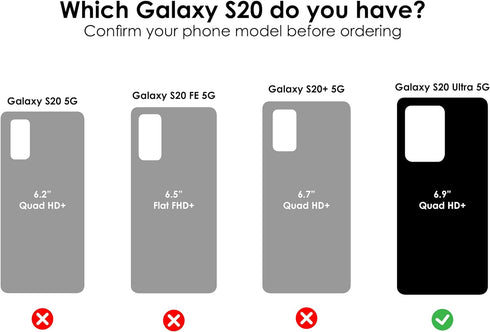 LifeProof NEXT SERIES Case for Galaxy S20 Ultra/Galaxy S20 Ultra 5G (ONLY - Not compatible with any other Galaxy S20 models) - RASPBERRY ICE (CLEA...