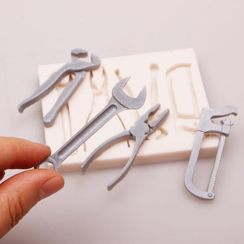 Tools Silicone Mold for Crafts, Hammer Wrench Pliers Design, DIY Resin Fondant Molds...