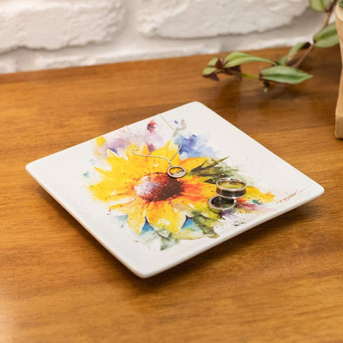 Demdaco 3005050988 Sunflower Snack Plate, Multicolored...