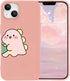 JOYLAND Dinosaur Couple Phone Case for iPhone 13,Pink Liquid Silicone Couple Phone Case Luxury Girly Case,Funny Soft Gel Rubber Full-Body Protecti...