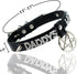 Black Pentagram Choker Collar For Women, Punk Gothic Vagen Leather Collar With Name Letters Adjustable Spiked Necklace...