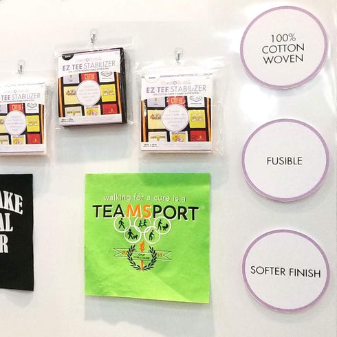 Heatnbond EZ TEE Cotton Woven Iron-on Fusible T-Shirt Quilt Interfacing Stabilizer 14 in x 25 ft, White...