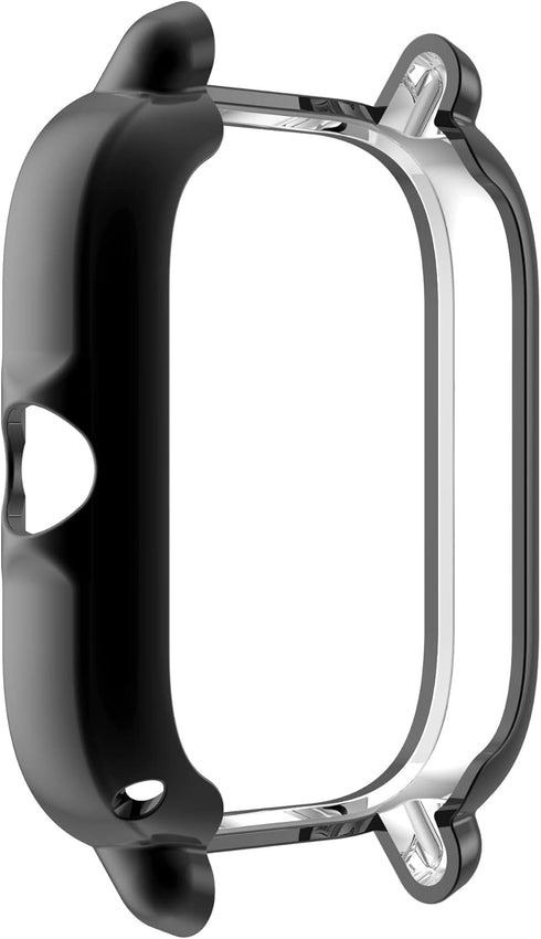 Cases Compatible with Amazfit GTS 3 Smartwatch Men Women Watch Case Soft TPU Shockproof Bumper Cover Screen Protector Case for Amazfit GTS 3 (Blac...