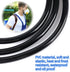PVC Replacement Hose for Sprayers, Nylon Reinforced Replacement Hose with Fixing Nut for Garden Water Pump Outlet, Replacement Accessories for Gar...