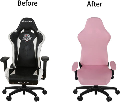 SARAFLORA Gaming Chair Covers Stretch Washable Computer Chair Slipcovers for Armchair, Swivel Chair, Gaming Chair,Computer boss Chair (Pink, X-Lar...