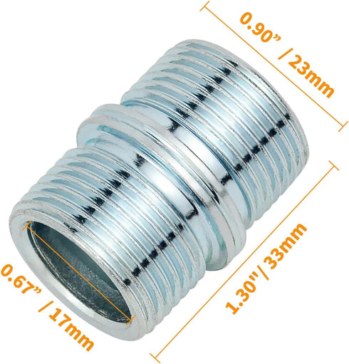 1 Inch / 25.4mm Metal Rack Connector - 4 PCS Shelving Threaded Pole Connectors for Extending Wire Rack Shelving...