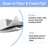 12.5 x 32 Inch Mini Ironing Board Cover with Iron Cover and Extra Thick Pad,Resists Scorching and Staining...