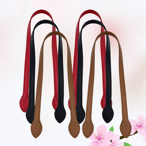 SUPVOX 2pcs 24 Leather Purses Straps Leather Bag Handles Replacement Purse Straps Handbag Bag Wallet Straps (Red)...